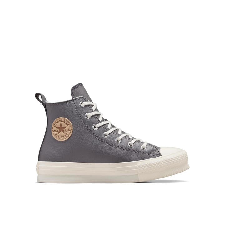 Converse Women's Grey Chuck Taylor All Star Eva High-Top Trainers in Size 6.5, Sports Direct