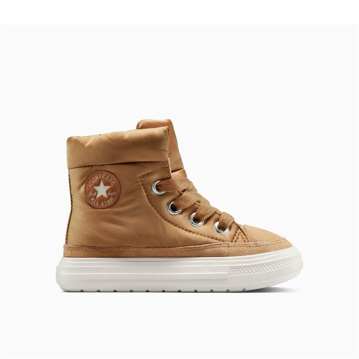 Converse Women's Brown Chuck Taylor All Star Ele High-Top Trainers in Size 4.5, Sports Direct