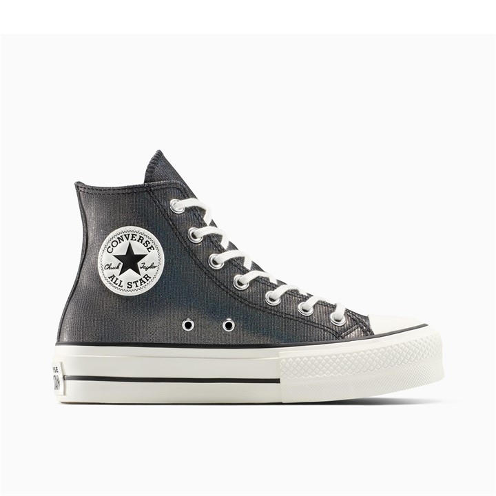 Converse Women's Black Chuck Taylor All Star Lif High-Top Trainers in Size 5.5, Sports Direct
