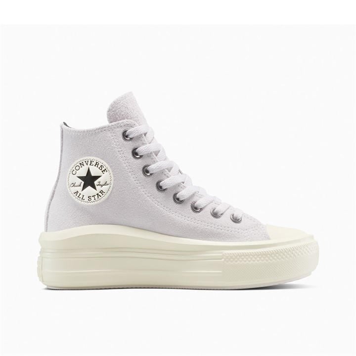 Converse Women's White Chuck Taylor All Star Mov High-Top Trainers in Size 6.5, Sports Direct