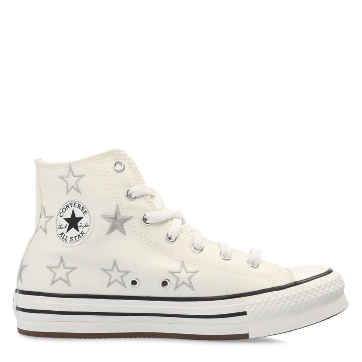 Converse Women's White Chuck Taylor All Star Eva High-Top Trainers in Size 6.5, Sports Direct