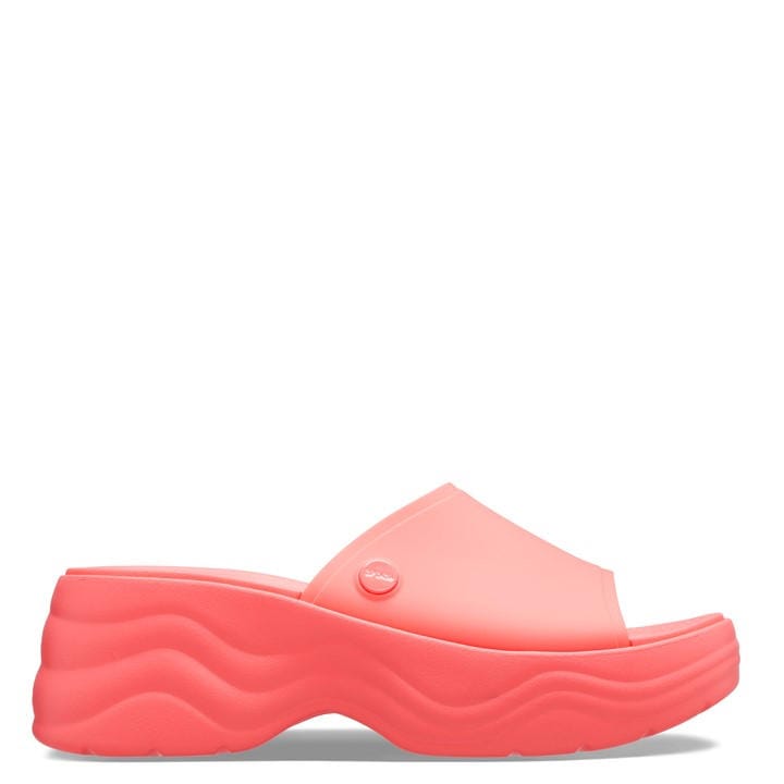 Crocs Women's Orange Skyline Platform Wedge Heeled Sandal in Size 5, Sports Direct