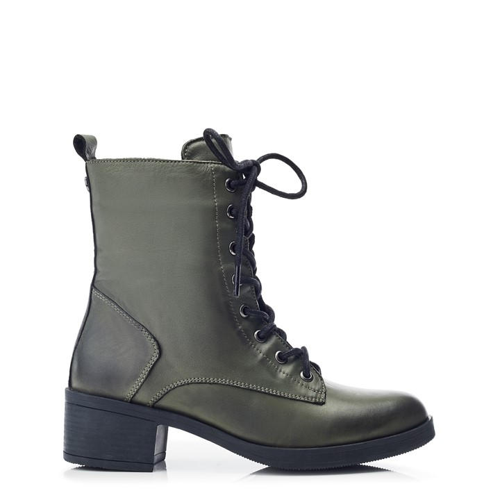 Moda In Pelle Women's Green Calia High Heel Ankle Boots in Size 5, Sports Direct