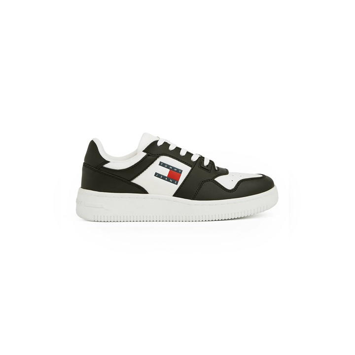 Tommy Jeans Women's Black Retro Basketball Trainers in Size 3.5, Sports Direct