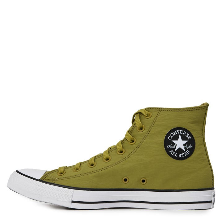 Converse Men's Green Canvas High-Top Trainers in Size 11, Sports Direct