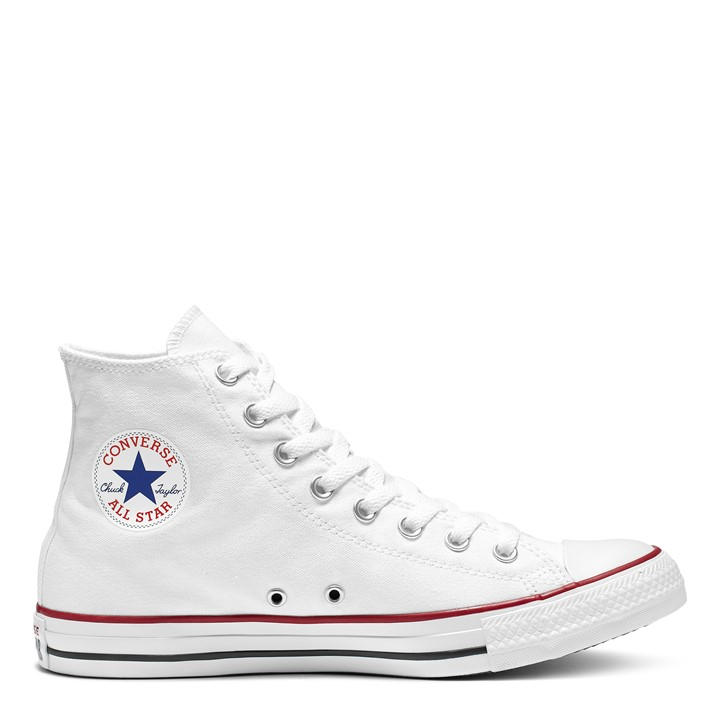 Converse Men's White Chuck Taylor All Star Classic Trainers in Size 9.5, Sports Direct