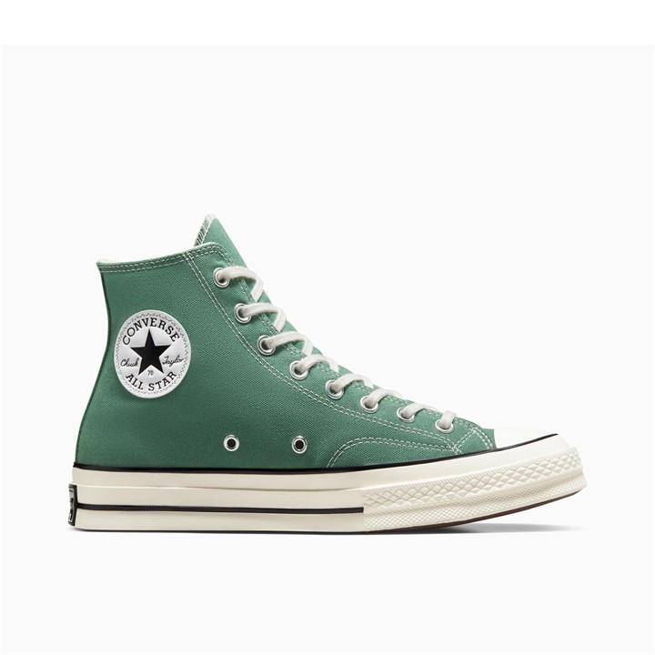 Converse  Green  Chuck 70 Canvas High-Top Trainers in Size 8.5, Sports Direct