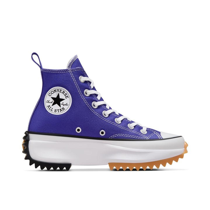 Converse  Purple  Run Star Hike Platform Canvas High-Top Trainers in Size 4.5, Sports Direct