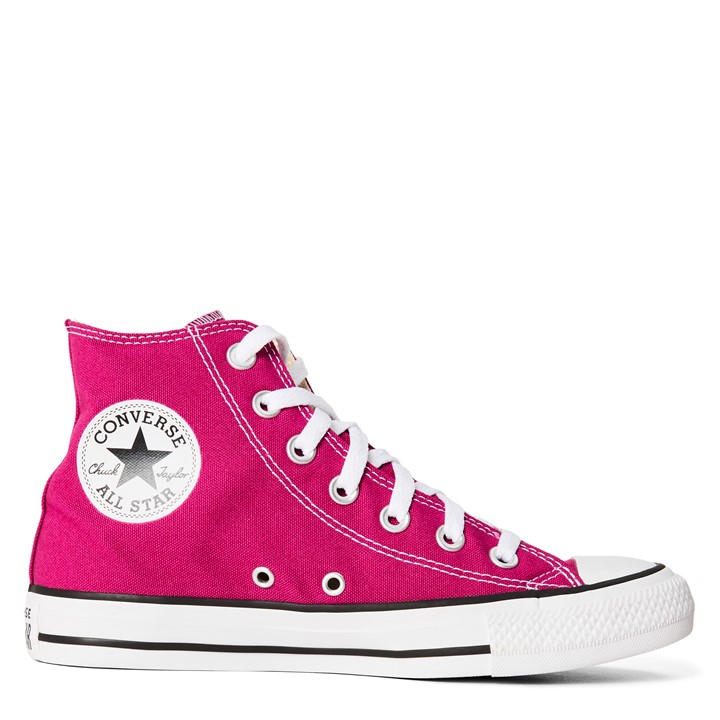 Converse  Pink  Chuck Taylor All Star Canvas High-Top Trainers in Size 5, Sports Direct
