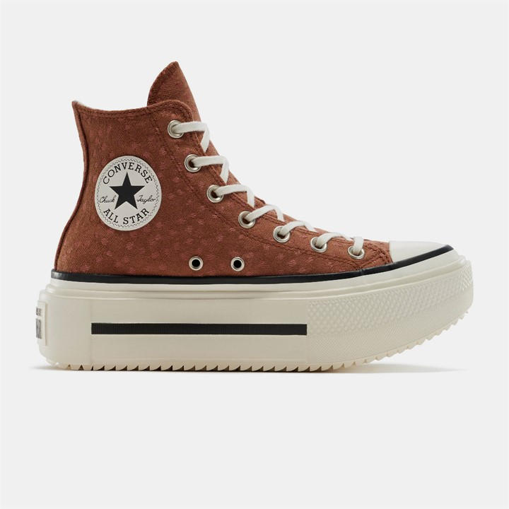 Converse  Brown Chuck Taylor All Star Lif Canvas High-Top Trainers in Size 7, Sports Direct