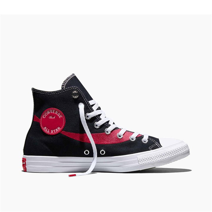 Converse  Black  Chuck Taylor All Star Canvas High-Top Trainers in Size 5, Sports Direct