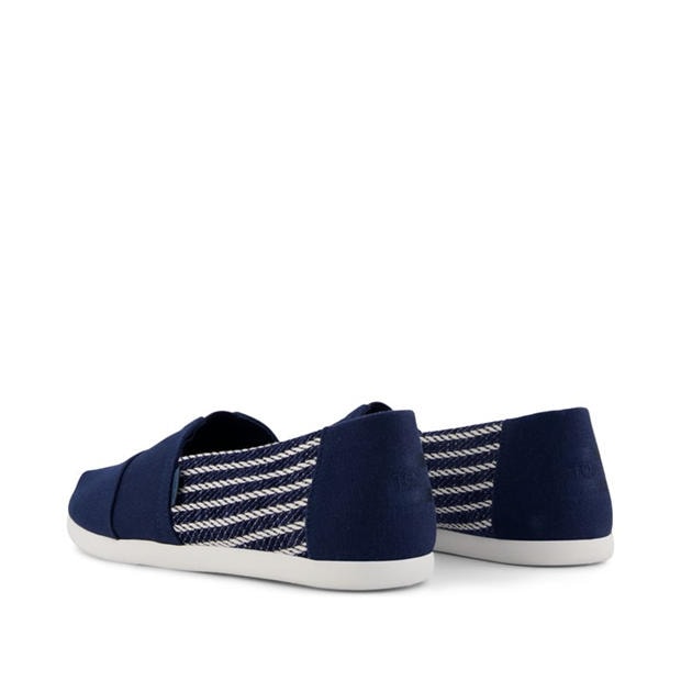 Navy - Toms - Men's Canvas Trainers