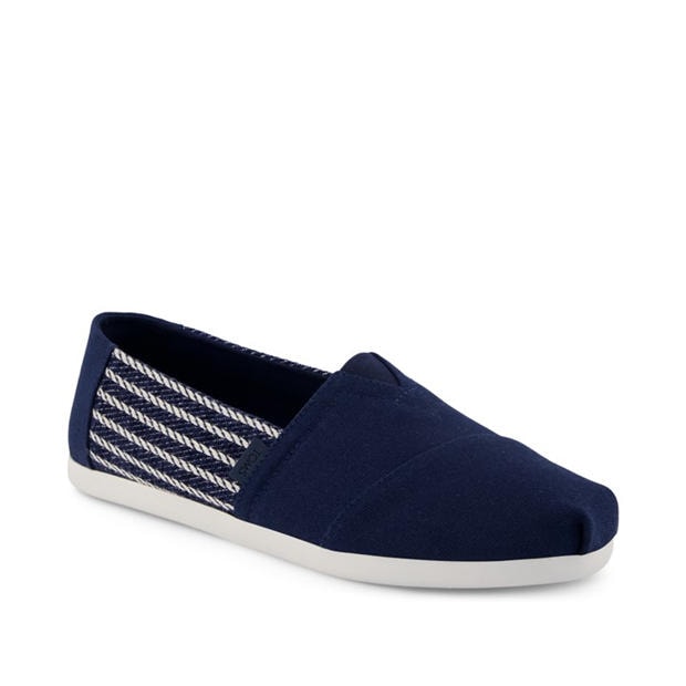 Navy - Toms - Men's Canvas Trainers