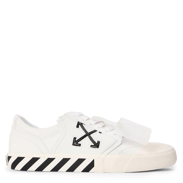 Off White Men's White Off Vulc Undercut Canvas Trainers in Size 7, Sports Direct