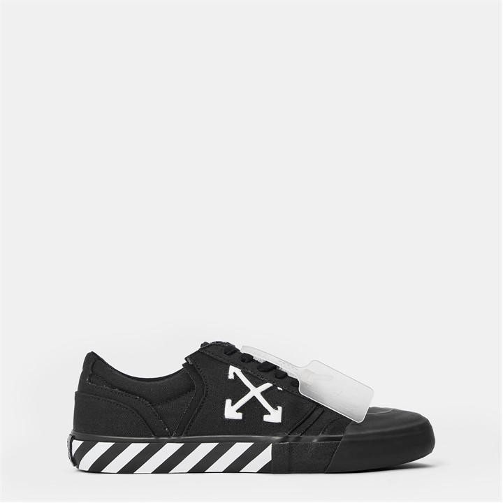 Off White Men's Black Vulc Undercut Canvas Trainers in Size 7, Sports Direct