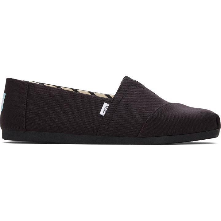 Toms Men's Black Alpargata Canvas Shoes in Size 7, Sports Direct