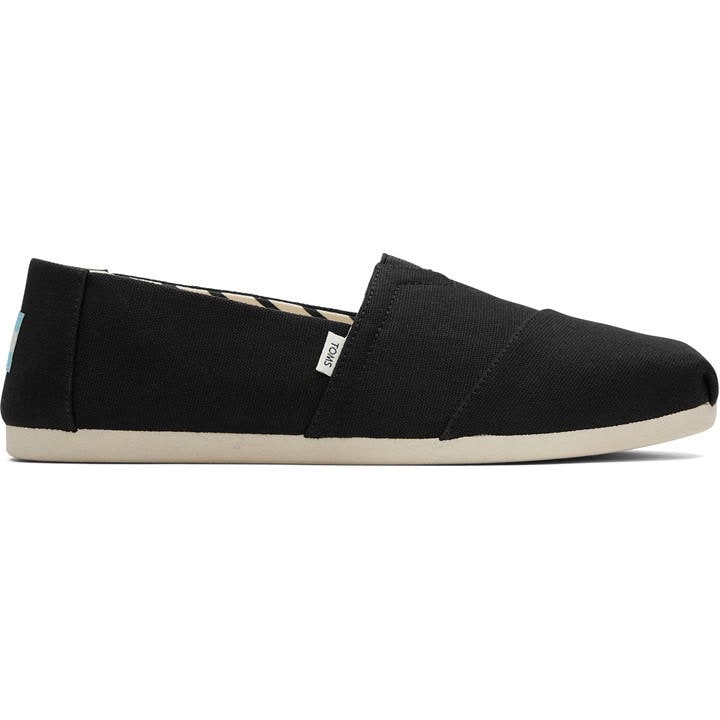 Toms Men's Black Alpargata Canvas Shoes in Size 7, Sports Direct