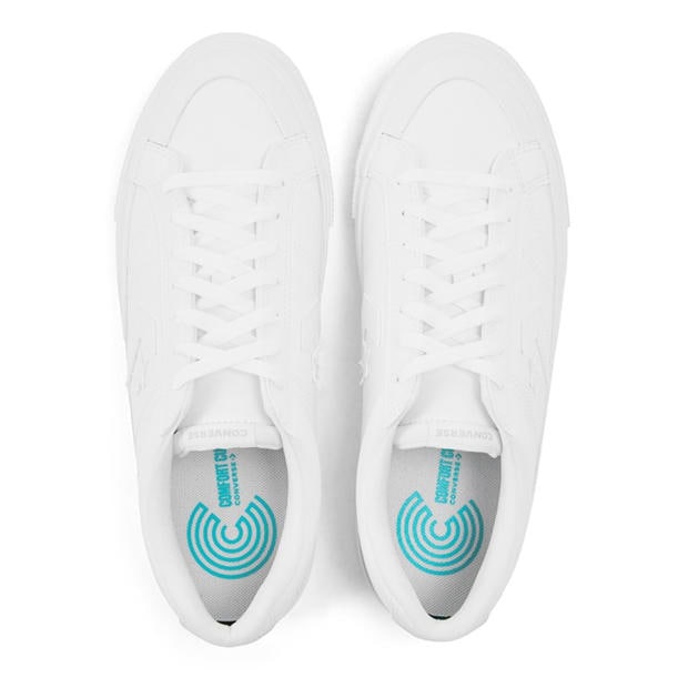 White/White - Converse - Men's Canvas Trainers