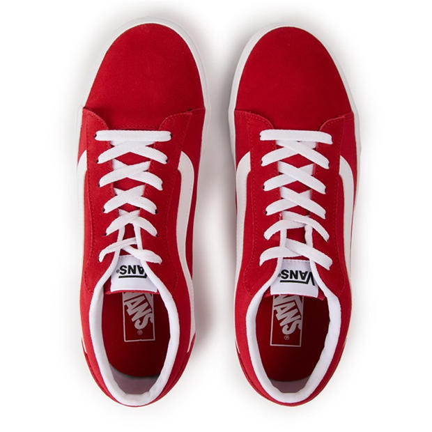 Red - Vans - Mens Vero Canvas Trainers