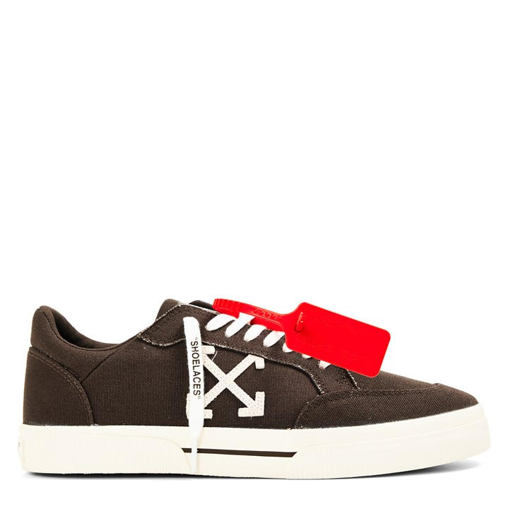 Off White Men's Brown Canvas Trainers in Size 7, Sports Direct