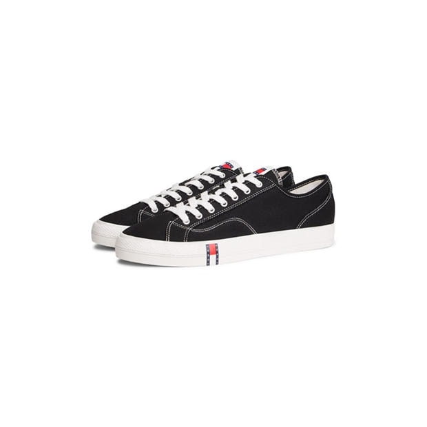 Black - Tommy Jeans - Men's Canvas Trainers
