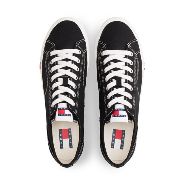 Black - Tommy Jeans - Men's Canvas Trainers