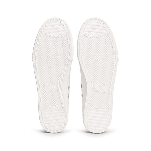 Ecru - Tommy Jeans - Men's Canvas Trainers