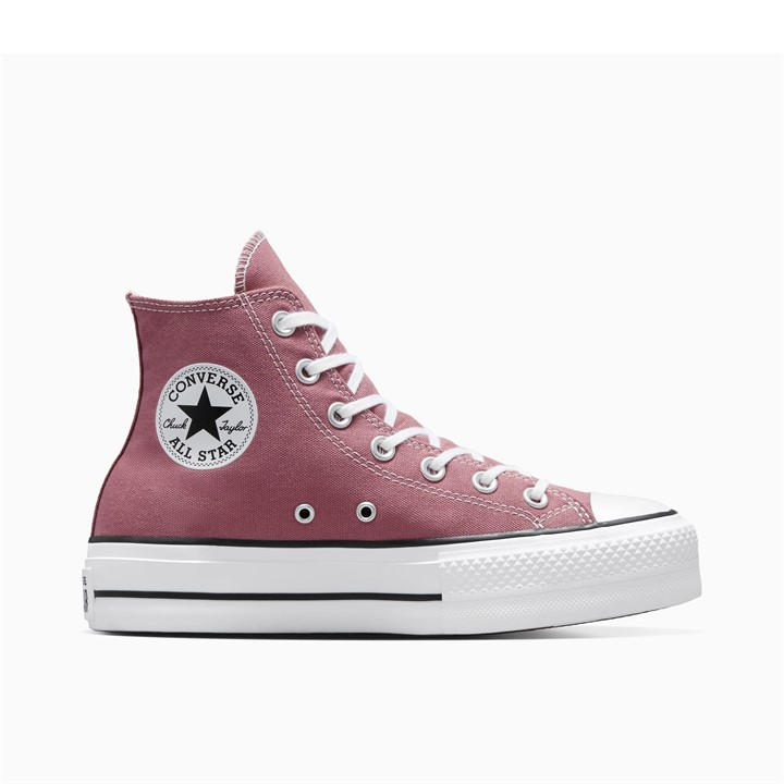 Converse Women's Pink Chuck Taylor All Star Canvas High-Top Trainers in Size 6.5, Sports Direct