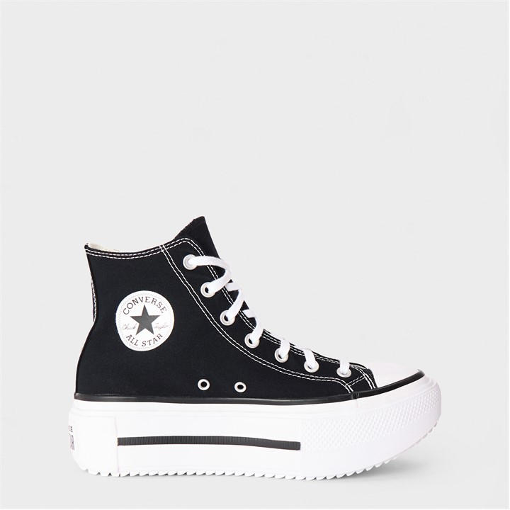 Converse Women's Black Canvas High-Top Trainers in Size 6.5, Sports Direct