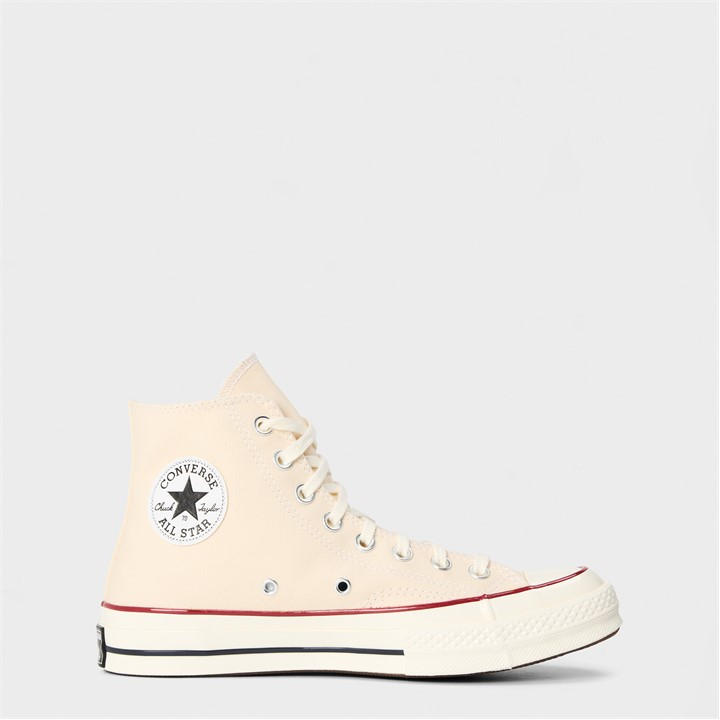 Converse Women's White Ox 70’S High-Top Canvas Trainers in Size 4, Sports Direct