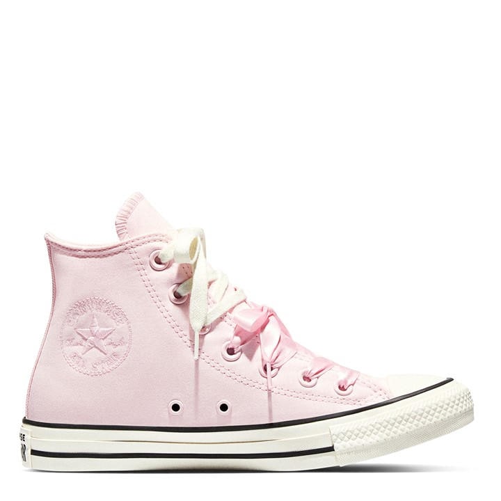 Converse Women's Pink Canvas High-Top Trainers in Size 6, Sports Direct