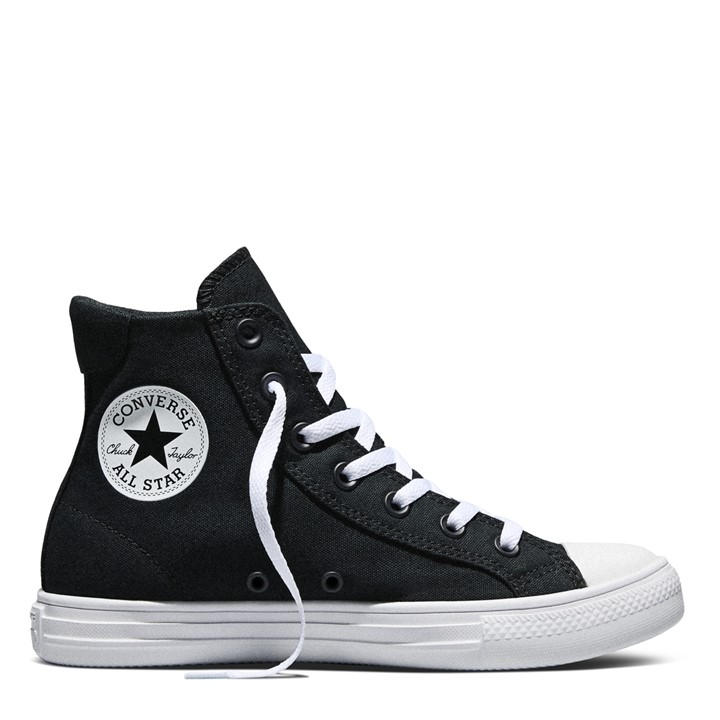 Converse Women's Black Day One Canvas High-Top Trainers in Size 6.5, Sports Direct