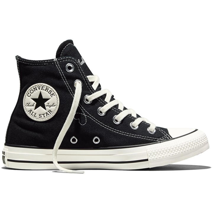 Converse Women's Black Chuck Classic Hi Tops in Size 3, Sports Direct