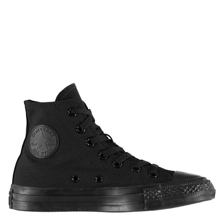 Converse Women's Black As Mono Canvas Hi Tops in Size 6, Sports Direct