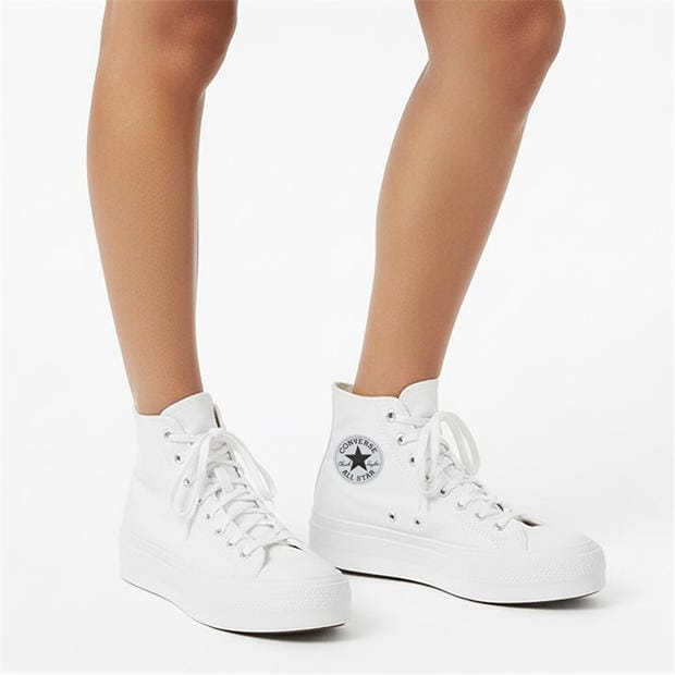 White - Converse - Women's Day One Pit Canvas High-Top Trainers