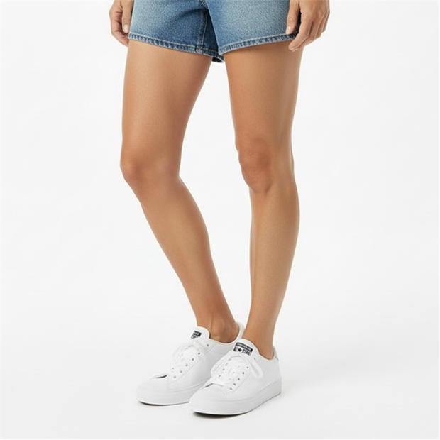 White - Converse - Women's Canvas Trainers