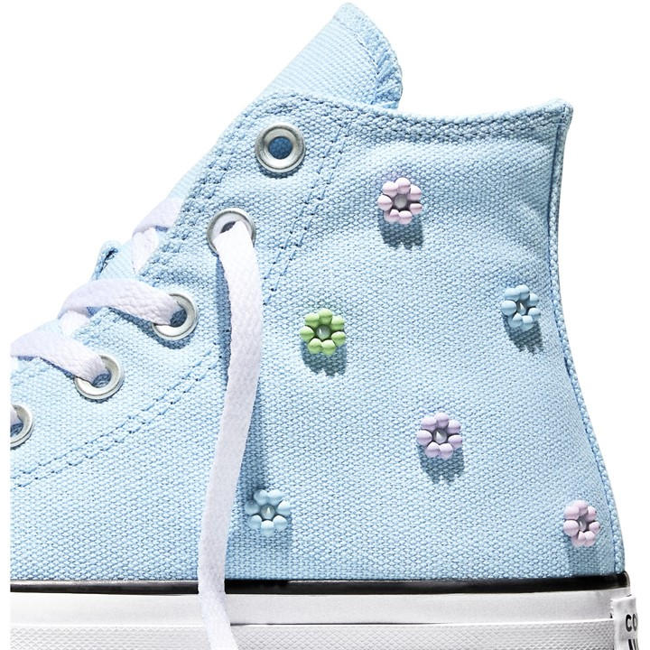 Converse Women's Blue Canvas High-Top Trainers in Size 3, Sports Direct