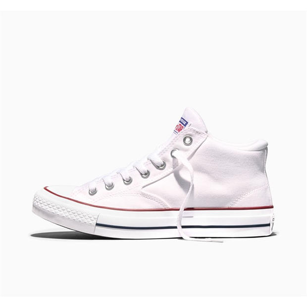 White/Red - Converse - Women's Canvas High-Top Trainers