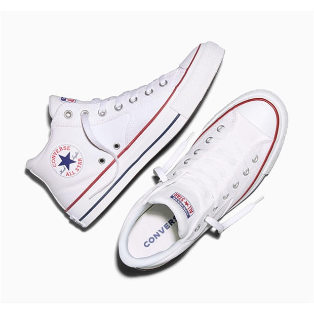 White/Red - Converse - Women's Canvas High-Top Trainers