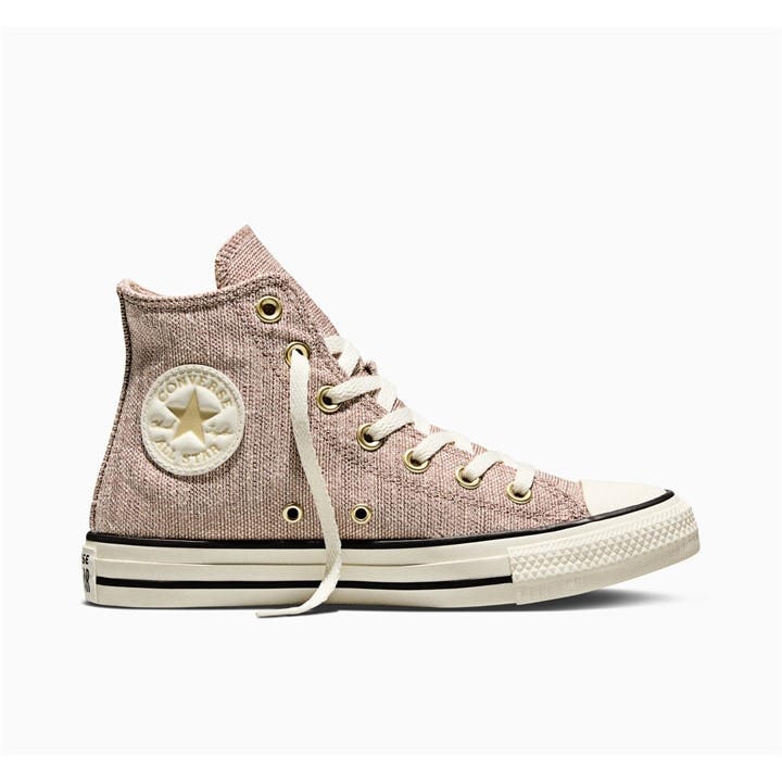 Converse Women's Pink Canvas High-Top Trainers in Size 5, Sports Direct