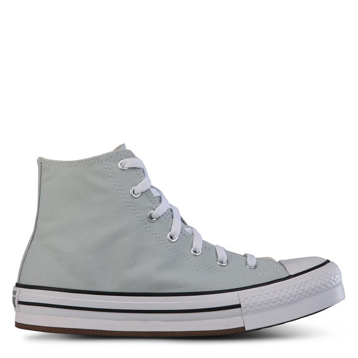 Converse Women's Grey Chuck Taylor All Star Eva Canvas High-Top Trainers in Size 5, Sports Direct