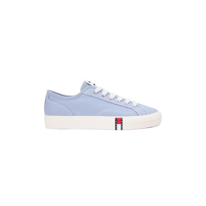 Tommy Jeans Women's Blue Canvas Trainers in Size 4, Sports Direct