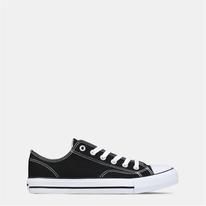 Soulcal Women's Black Canvas Low Shoes in Size 6, Sports Direct
