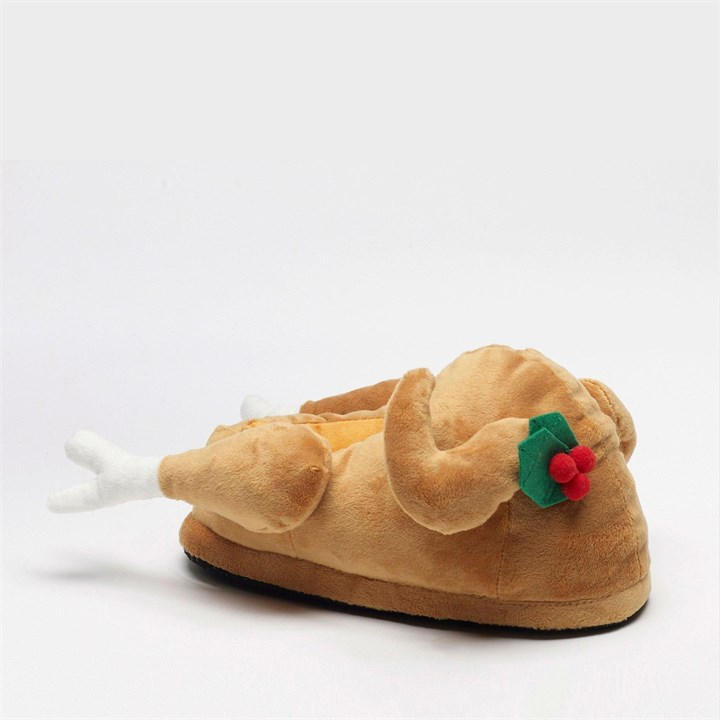 Be You Women's  Studio Light Up Christmas Turkey Slipper in Size 3, Sports Direct