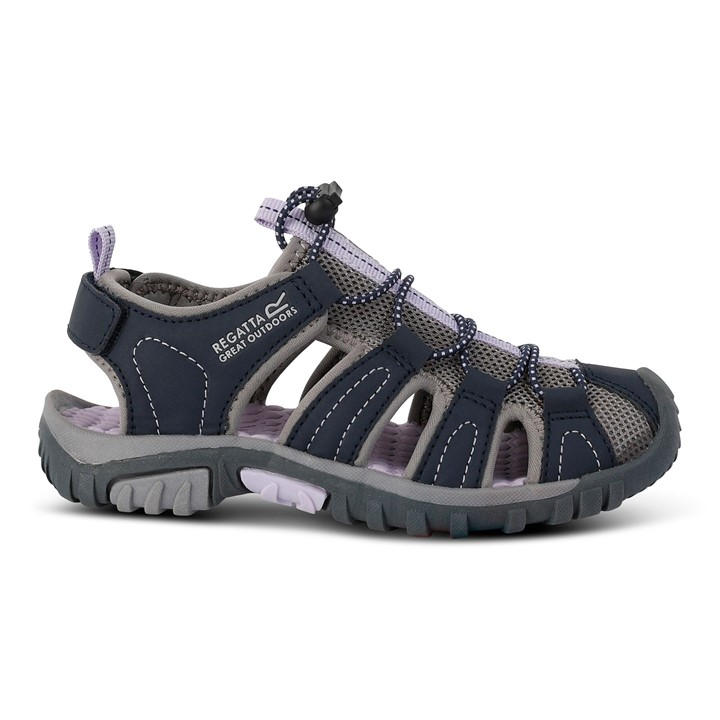 Regatta Boys Navy/Lilac Frost Kids Westshore Lightweight Walking Sandals C11