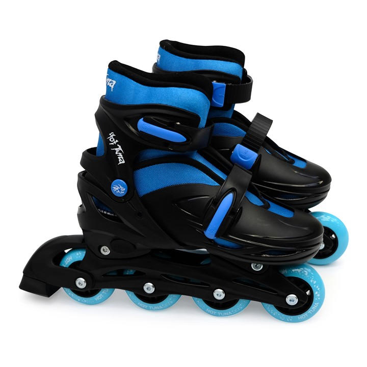 Hot Tuna Boys Black Hottuna Adjustable Inline Skates  in Size C10 - C13, Sports Direct