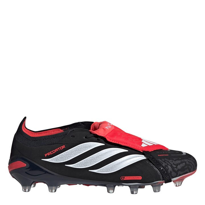 Adidas Men's Black Predator Elite Fold Over Tongue Artificial Ground Football Boots