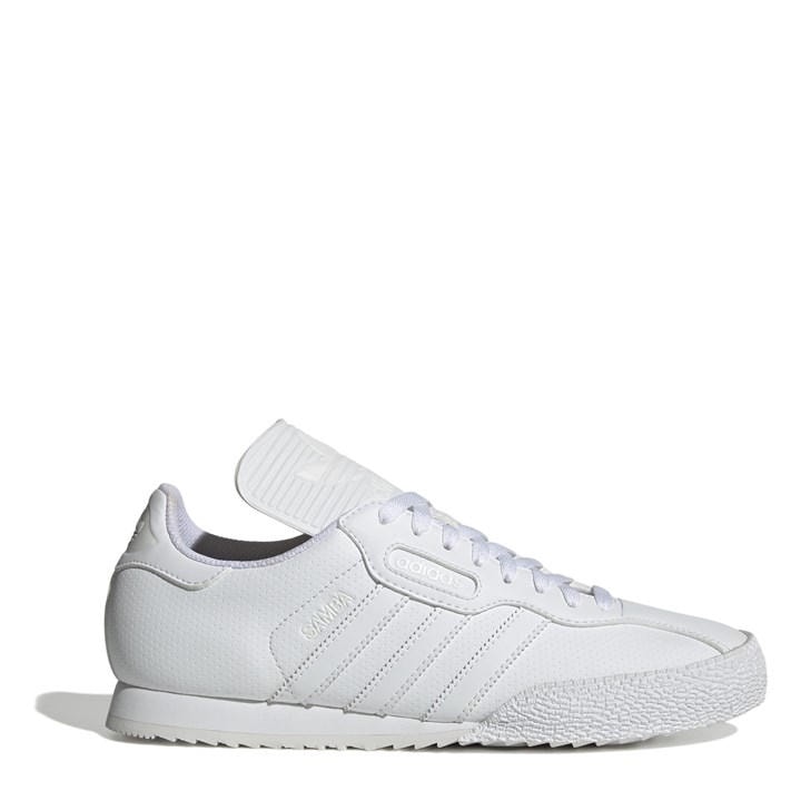Adidas Men's White Samba Super Trainers in Size 8.5, Sports Direct