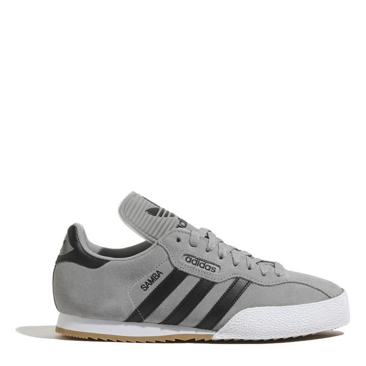Adidas Men's Grey Originals Samba Suede Trainers in Size 6, Sports Direct