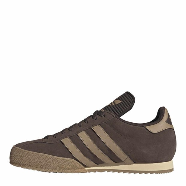 Brown/Gum - adidas - Originals Samba Suede Trainers Mens